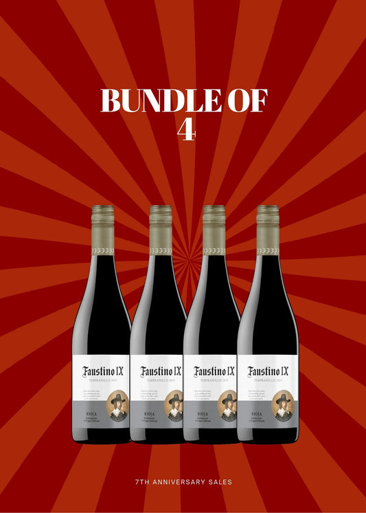 4 btls Faustino IX Bundle- James Suckling 91 points