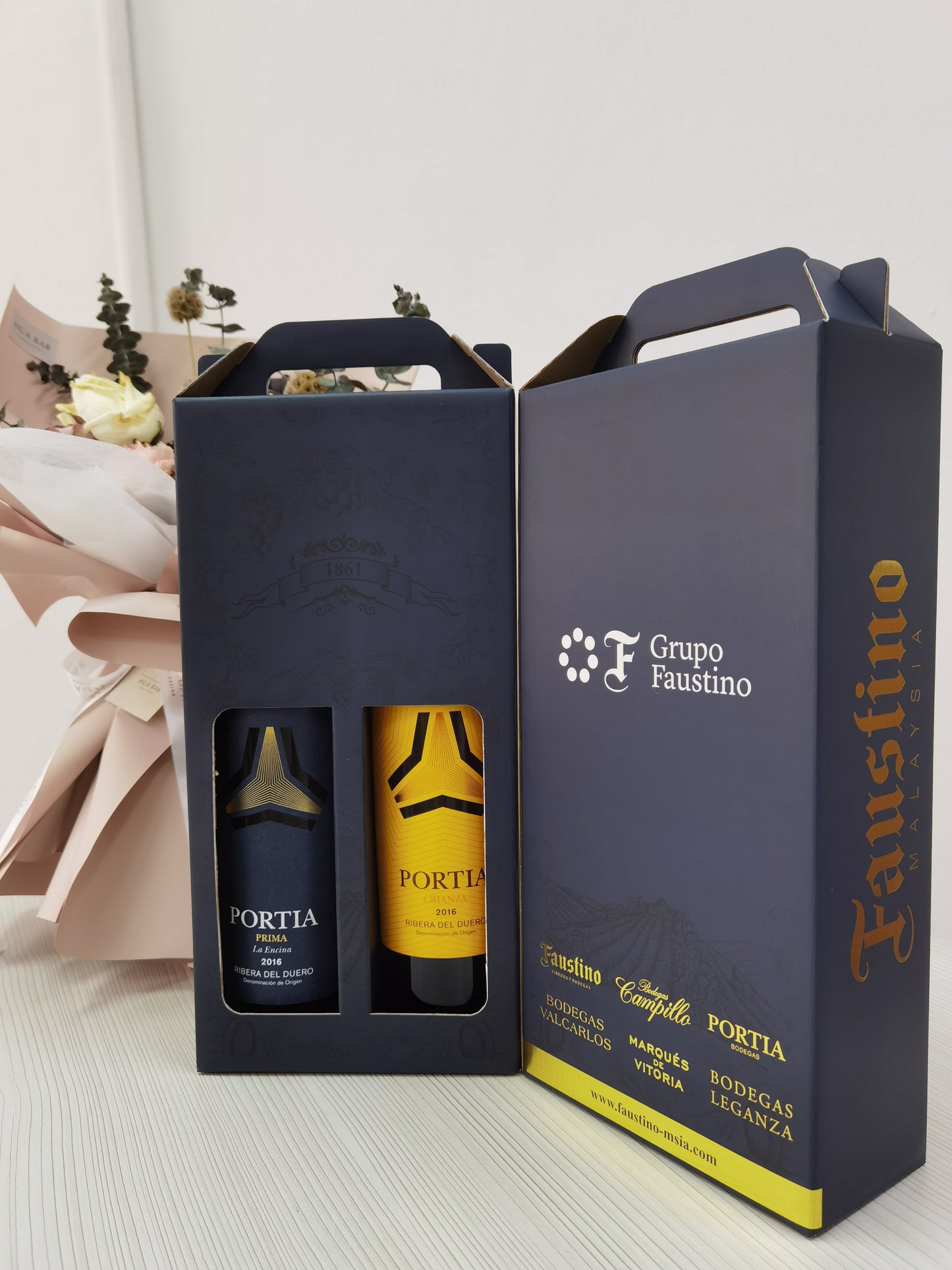 Gift Box-2 btls (Red & Blue)